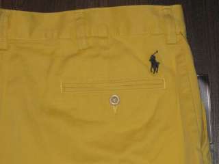 Mens Polo Ralph Lauren Preston Flat Front Shorts w Logo  