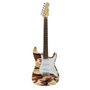  39 Camo Brown Electric Guitar Case Pack 6 Everything 
