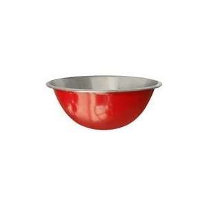   INTERNATIONAL 5 Qt Red Stainless Steel Mixing Bowl
