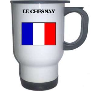  France   LE CHESNAY White Stainless Steel Mug 