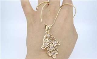 NEW Fashion Accessories Gold & Diamond Hamsa Hamesh Fatima Hand 