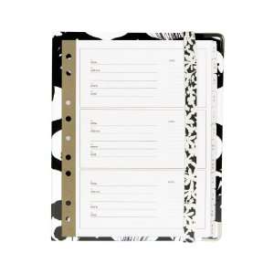   +Hazel, Mini Black Book, Black/White Pattern (22712): Office Products