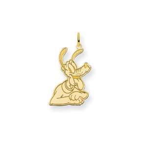  Disney Pluto Charm in Gold Plated Silver Finejewelers 
