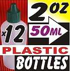Full Case of 50ml  2oz Clear Transparent Plastic Dropper Bottles New 