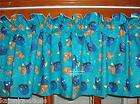 premade boys fish lined valance with disney finding nemo dory 