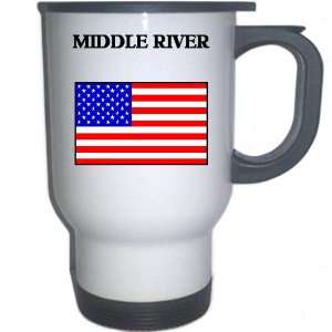  US Flag   Middle River, Maryland (MD) White Stainless 