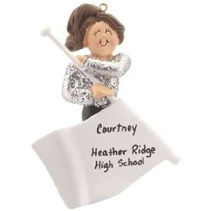  Personalized Color Guard Christmas Ornament