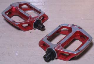 Old School BMX Shimano DX Pedals   1/2   Red   Used   Rough Condition 