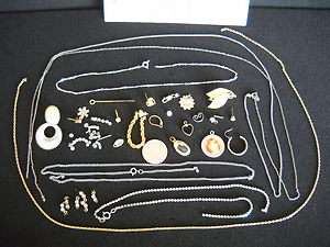50+ LOOSE FASHION JEWELRY PIECES PARTS SUPPLIES CRAFT  