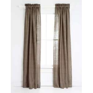 Pine Cone Hill Chambray Linen Sable Window Panel 