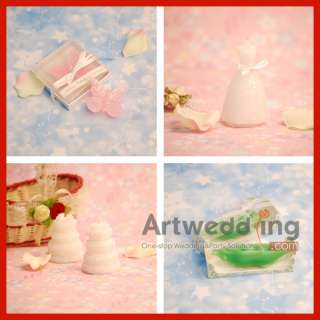 Heart Shape Candle Wedding Favor ( Red/Water Melon/Fuchsia Pink )