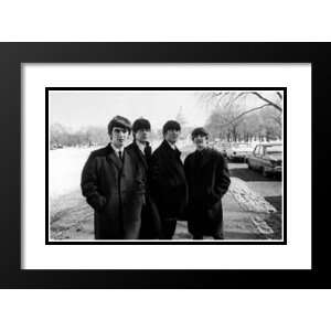 Unknown Framed and Double Matted Art 33x41 Beatles   Washington D.C 