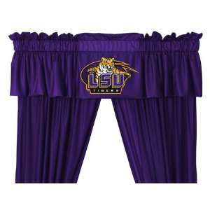 NCAA Louisiana State University   5pc Jersey Drapes Curtains and 