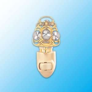  24k Gold Purse Night Light   Clear Swarovski Crystal: Baby