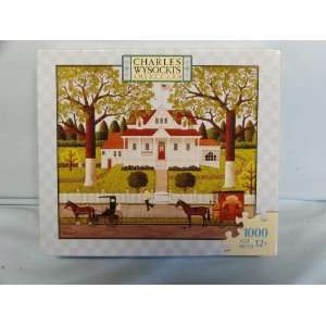 Charles Wysocki 1000 Piece Jigsaw Puzzle Titled, Ice Cream & Hopscotch