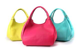   Brilliant Colors High Quality Real Leather Shopper Bag & Tote Bag