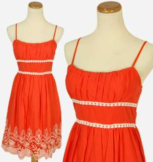 TRIXXI $60 Orange Junior Short Casual Day Evening Dress  