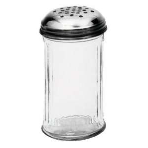  Glass Cheese Shaker With Perforated Stainless Steel Top 