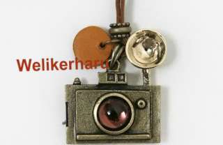 Retro Vintage Style Necklace Chain Camera Pendant  