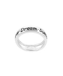 Sterling Silver Inspirational Dream Ring  