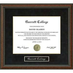  Garrett College Diploma Frame