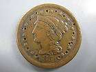 1851 Braided Hair Large Cent U.S. Coin Fine