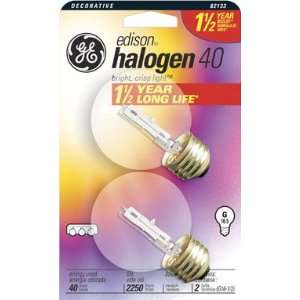  6 each GE Edison Halogen Bulb (82133)