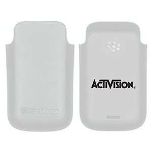  Activision Logo on BlackBerry Leather Pocket Case  