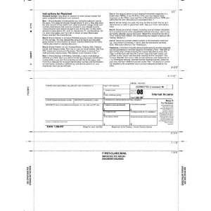   11 Z Fold 1099 Int Tax Forms (Box of 500)