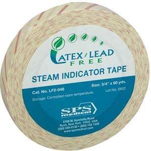  3/4“ Latex/Lead Free Steam Indicator Tape Health 
