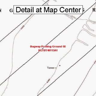  USGS Topographic Quadrangle Map   Dugway Proving Ground SE 