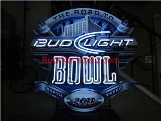 Bud Light Super Bowl Dallas Cowboys Stadium Neon Sign!!  