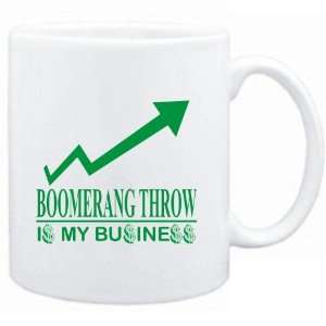  Mug White  Boomerang Throw  IS MY BUSINESS  Sports 
