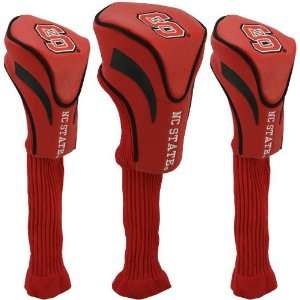  NCAA North Carolina State Wolfpack Red 3 Pack Contour Fit Golf Club 