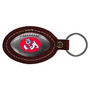  Fresno State Bulldogs NCAA Football Key Tag (Leather 