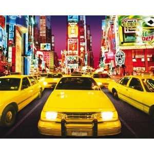  Yellow Taxi Cabs NYC New York City Times Square Travel 