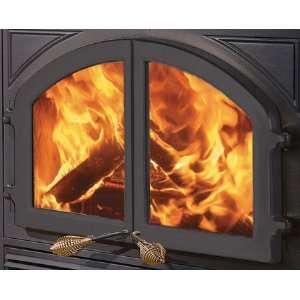 MHE DD x Cast Iron Double Fireplace Doors from the Bordeaux:  