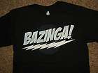 The Big Bang Theory Tv Show Bazinga Logo Black T Shirt