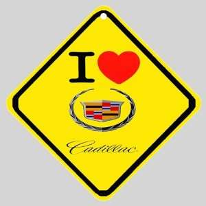  I Love Cadillac Logo Car Window Sign: Everything Else