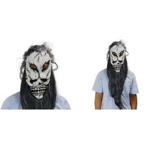   Death Skull Soft Rubber Halloween Mask White