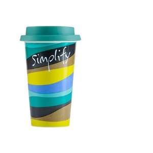   Porcelain Ready to Go Travel Mug, Simplify, 16 Ounce: Kitchen & Dining