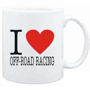 Mug White  I LOVE Off Road Racing  CLASSIC Sports  