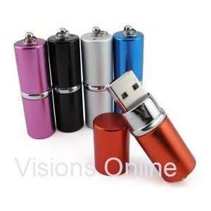  Visions Jewelery USB FLash Drive 4GB Lipstick Black 