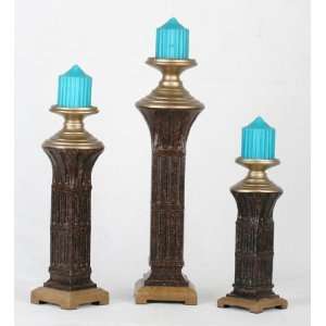  Privilege 19357 3 Piece Candle Holders