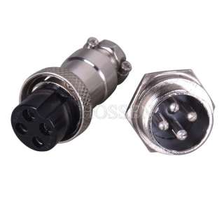 10pcs 4 Pin Male & Female Diameter 16mm Wire Panel Connector GX16 4 