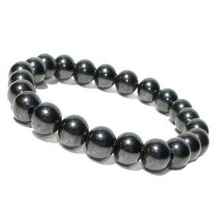 Mens Magnetic Hematite with Round Beads Necklace 20 Jewelry  