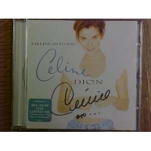    Autographed Celine Dion Falling Into You Cd 