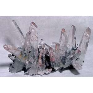  Quartz with Hematite Natural Red Crystal Cluster China 
