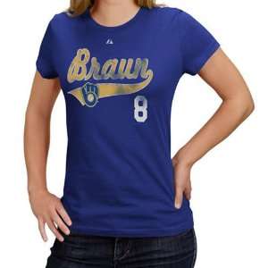   Brewers Womens Lead Role Royal Player Tee