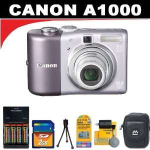  Canon Powershot A1000IS 10MP Digital Camera with 4x 